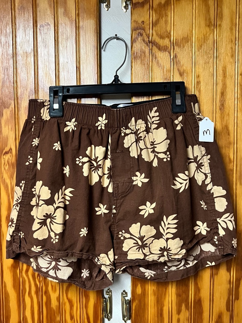 Women’s Brown Floral Sleep Shorts size M